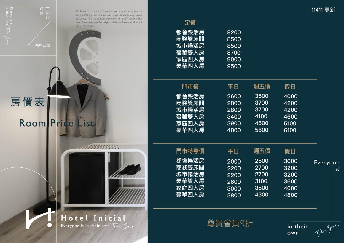 (1140908)Google房價表-台中館_旅幸福台中館